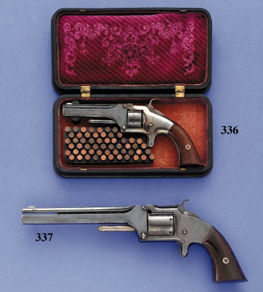 A FINE .32 RF SMITH & WESSON MODEL NO. 2 ARMY REVOLVER, SERIAL NO. 48580 CIRCA 1866