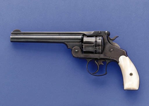 A .38 SMITH & WESSON FIRST MODEL DOUBLE ACTION REVOLVER, SERIAL NO. 2