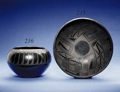 A SAN ILDEFONSO BLACKWARE BOWL