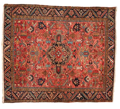 An antique Heriz carpet, North-West Persia