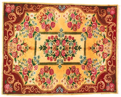 A fine Romanian carpet of European design