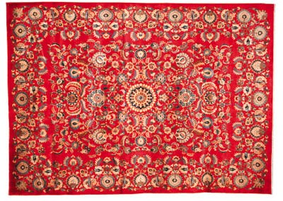 A fine Haniwi Kashan carpet, Central Persia