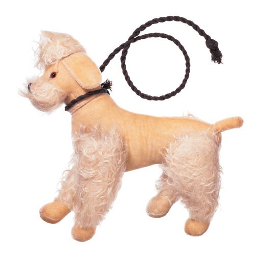A STUFFED TOY POODLE
