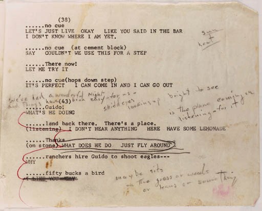 THE MISFITS Promptbook for The Misfits, "copied, July 30, 1960" on the inside back wrapper.
