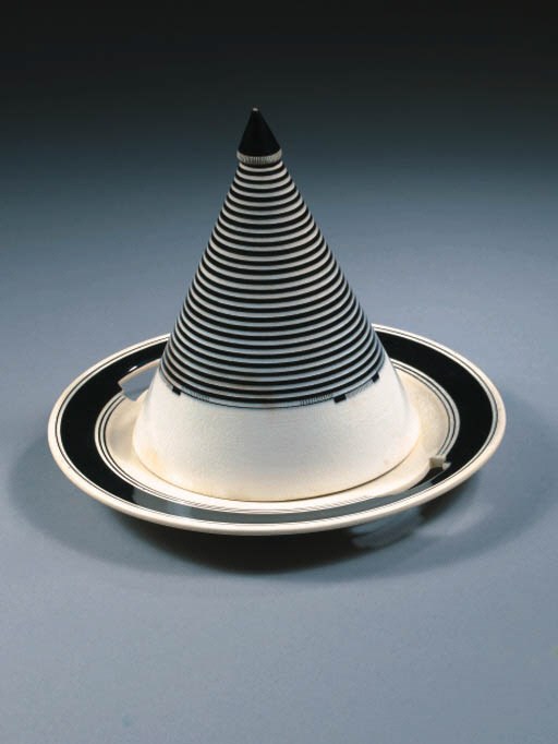 A glazed pottery dish