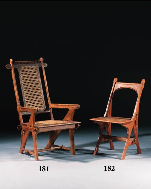 AN OAK SIDE-CHAIR