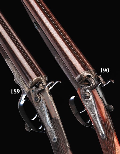 A FINE 12-BORE HAMMER GUN BY F. BREBNER, NO. 205