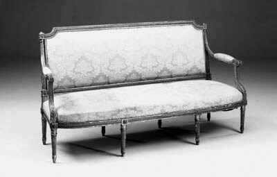 A giltwood and composition sofa, late 19th century