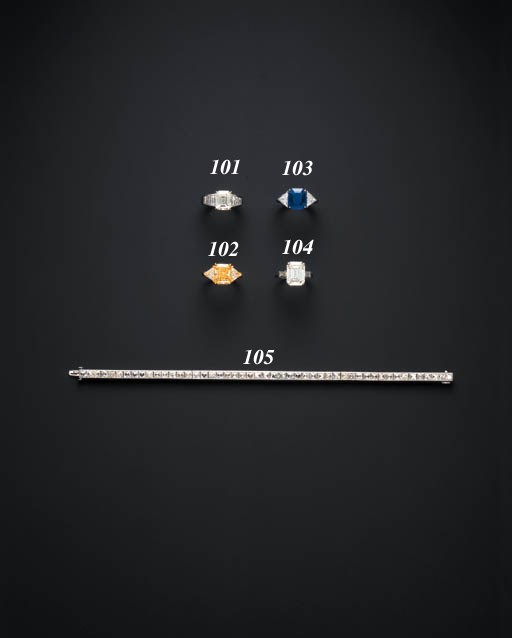 AN ATTRACTIVE DIAMOND LINE BRACELET