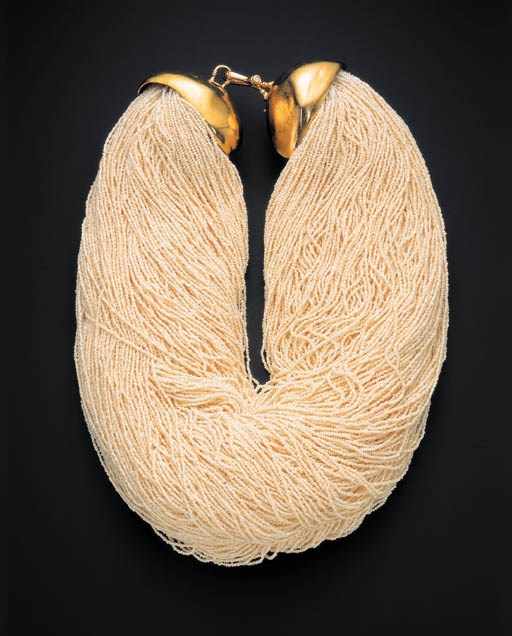 A SPECTACULAR MULTISTRAND SEED PEARL NECKLACE, ANGELA PINTALDI