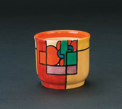 'Orange Picasso Flower' a  'Bizarre'  Heath fern pot