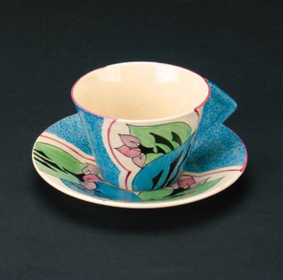 'Blue Cowslip' a  'Bizarre' cup and saucer