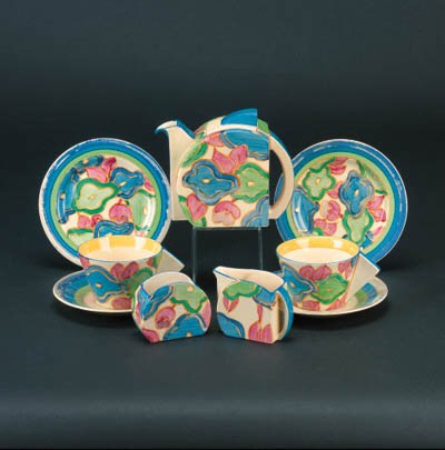 'Blue Chintz' a  'Bizarre' Stamford tea for two