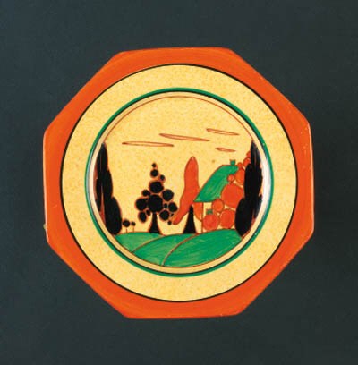 'Cafe au Lait Trees and House' a  'Bizarre' plate