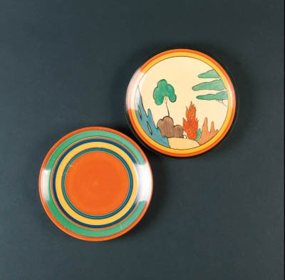 'Orange Roof Cottage' a  'Bizarre' plate