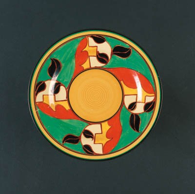 'Feather and Leaves' a  'Bizarre' plate