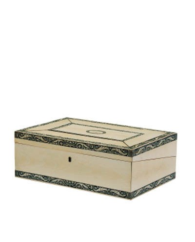 An Anglo Indian Vizigapatnam ivory veneered writing slope, early 19th century