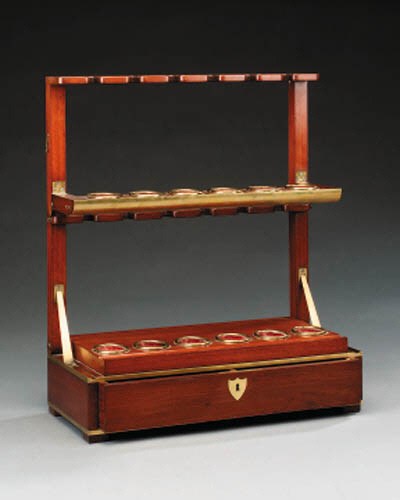 A mahogany pipe stand, early 20th century