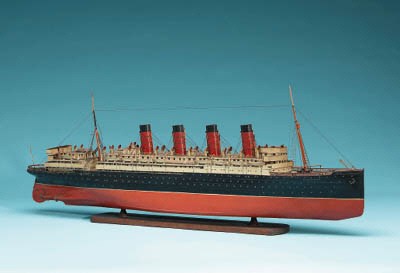 A Fine Old Model Of The R.M.S. Mauretania