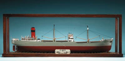 A Miniature Model of the Oil Tanker Iver Libra