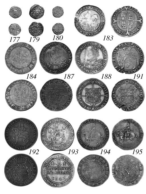 Charles I, Crown, Briot's first milled issue, i.m. daisy & B/B, King on horseback left, rev. crowned oval garnished shield dividing C-R (Brooker 714; N.2298; S.2852), toned, slightly porous obverse surface, nearly extremely fine