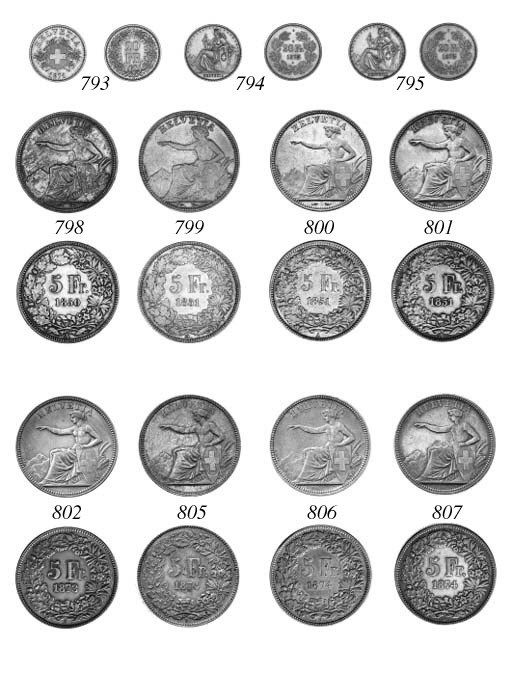 5-Franken, 1851 A, similar (Dav.376; Divo 295; HMZ.1188), lightly cleaned, extremely fine