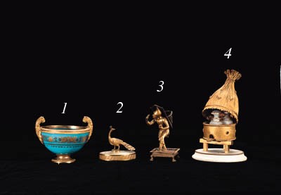 A CHARLES X ORMOLU AND WHITE MARBLE 'PALAIS ROYALE' SCENT BOX