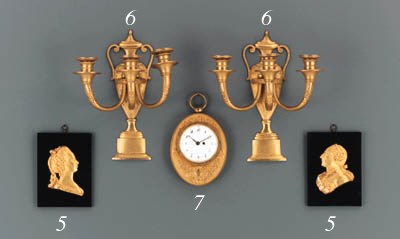 A DIRECTOIRE ORMOLU WALL CLOCK