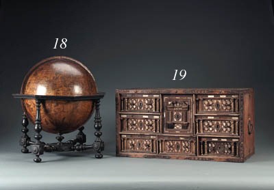A WILLIAM AND MARY CELESTIAL GLOBE