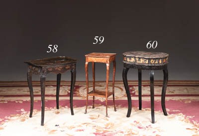 A LOUIS XV ORMOLU-MOUNTED TULIPWOOD AND BOIS DE BOUT MARQUETRY TABLE A ECRIRE