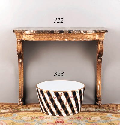A LOUIS XVI GILTWOOD CONSOLE