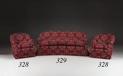 AN UPHOLSTERED SOFA