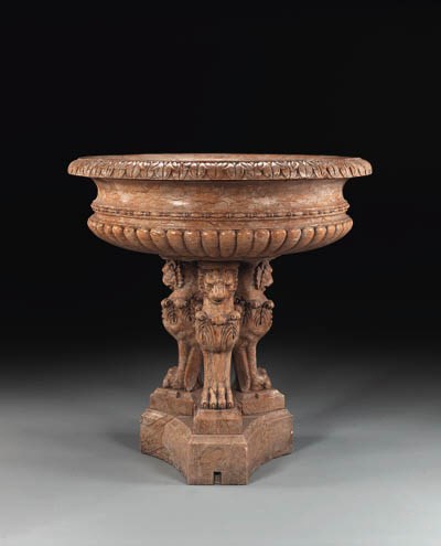 AN ITALIAN MARBLE FOUNTAIN