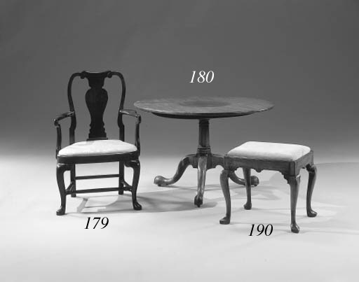 A LARGE GEORGE II MAHOGANY TRIPOD TABLE