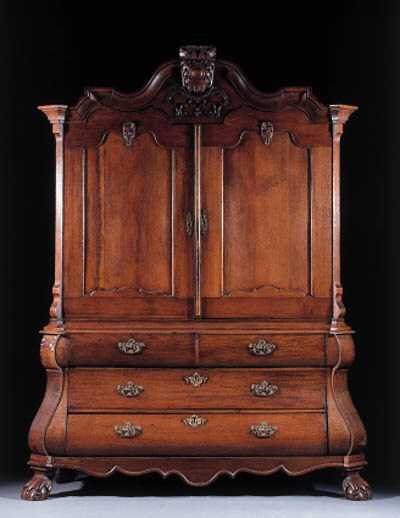 A Dutch oak cabinet