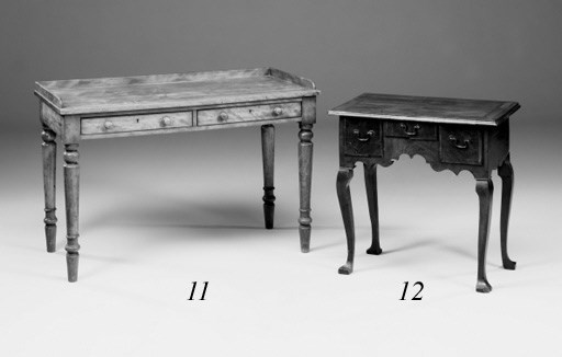 An early Victorian birch side table
