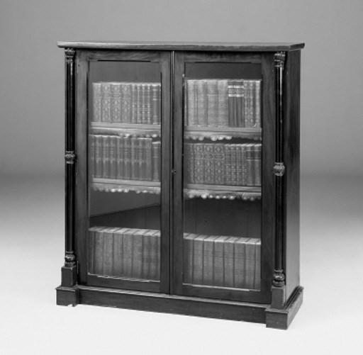 A pair of mid-Victorian mahogany bookcases