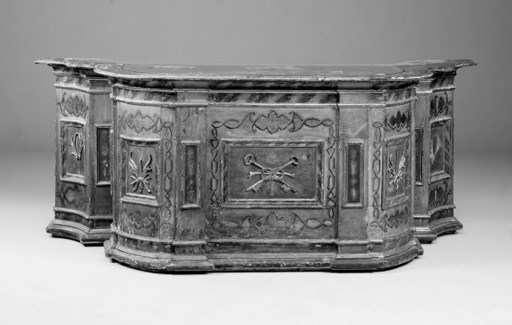 An Italian polychrome altar, 18th century and later