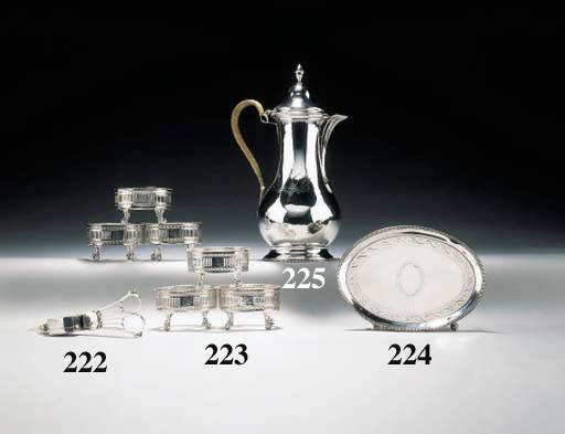 A GEORGE III SILVER TEAPOT STAND