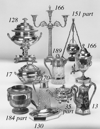 A pair of Old Sheffield plated telescopic candlesticks,
