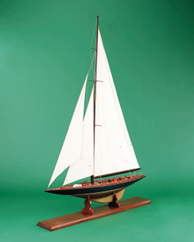 A static display model of the America's Cup Yacht Endeavour (1934)