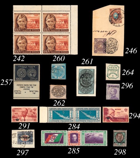 unused  1859 Provisional Government 5c. blue-green, very fresh with huge even margins and much original gum. Superb mint and rare in such exceptional condition. Sass. 12; L. 4,000,000. Photo