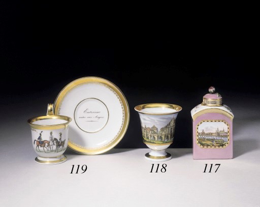 A VIENNA (SORGENTHAL) CUP AND SAUCER