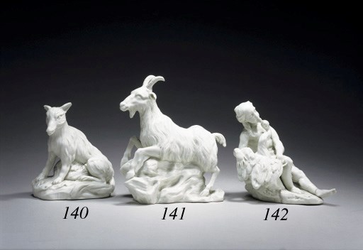 A SAINT-CLOUD WHITE MODEL OF A FOX