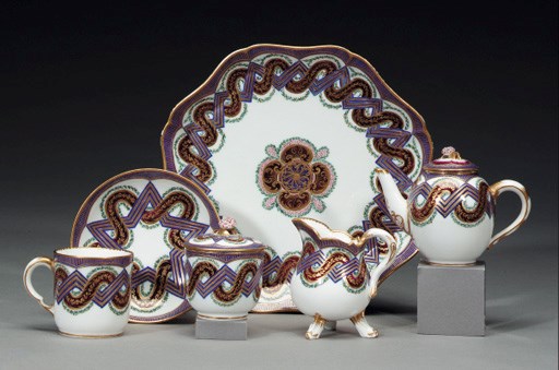 A SEVRES 'FRISES A RUBANS' SOLITAIRE
