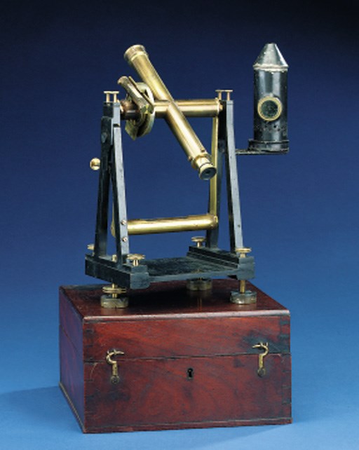 A rare miniature lacquered-brass and black-enamelled transit,