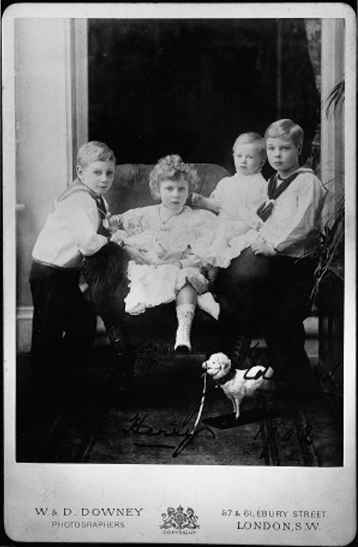 QUEEN MARY (1867-1953), AS PRINCESS OF WALES; & HER CHILDREN, INCLUDING TWO FUTURE KINGS