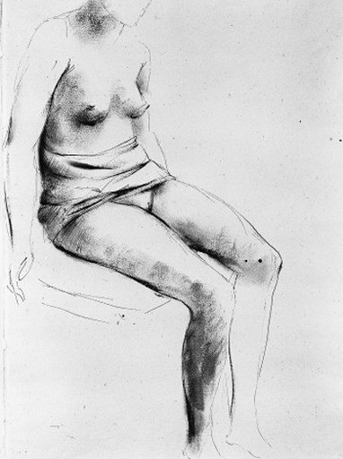 MANZÙ, Giacomo (1908-1991). Straordinario carteggio del grande scultore con il critico Nino BERTOCCHI, suo interprete privilegiato (fu autore di diversi interventi sulla sua opera, spesso pubblicati sull'"Avvenire" e altre testate di tendenza cattolica) oltre che intimo amico personale.Il carteggio (consistente in ben 129 lettere autografe firmate - solo un paio sono dattiloscritte o comunque solo firmate - tutte ampie e interessantissime) si snoda dal 1934 al 1956, anno della morte del critico. Si aggiungono, poi, altre dodici lettere firmate indirizzate dall'artista, sino al 1987, alla signora Renata, vedova dell'amico, sempre a mantenere viva la sua memoria). In cinque casi il messaggio di Manzù è scritto al verso di riproduzioni fotografiche originali di opere dell'artista, in guisa di didascalie; in un caso, poi, alla lettera (quella datata 27-1-41) si aggiunge un'opera di Manzù vera e propria: un bellissimo Nudo femminile (penna e inchiostro acquarellato su carta, mm 420 x 280).