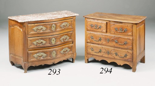 A French Provincial carved walnut chest, late 18th century