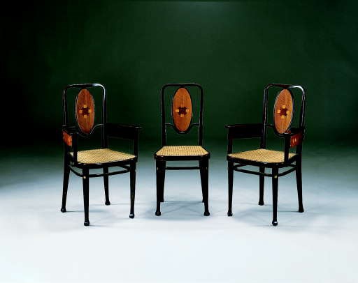 A SUITE OF BENTWOOD CHAIRS